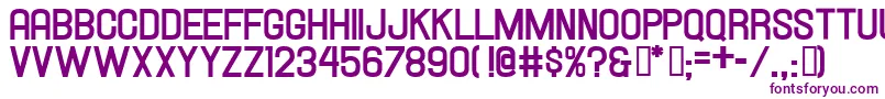 Hallandalebold Font – Purple Fonts on White Background
