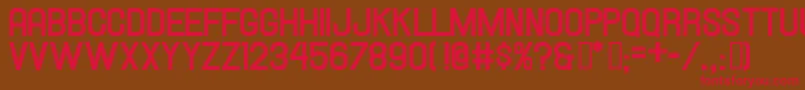 Hallandalebold Font – Red Fonts on Brown Background