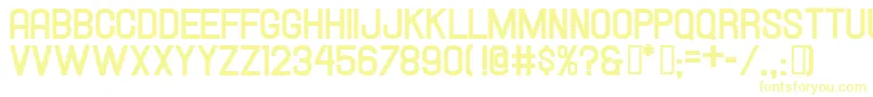 Hallandalebold-fontti – keltaiset fontit