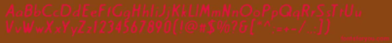 Creamreg Font – Red Fonts on Brown Background