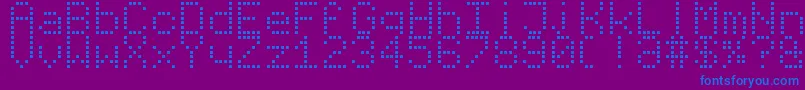 VirtualPetSans Font – Blue Fonts on Purple Background