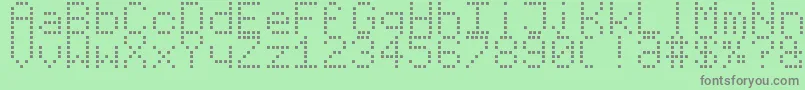 Шрифт VirtualPetSans – серые шрифты на зелёном фоне
