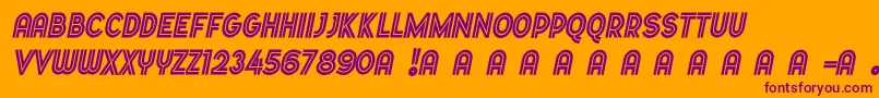Police Dopestbymarsnevlightitalic – polices violettes sur fond orange