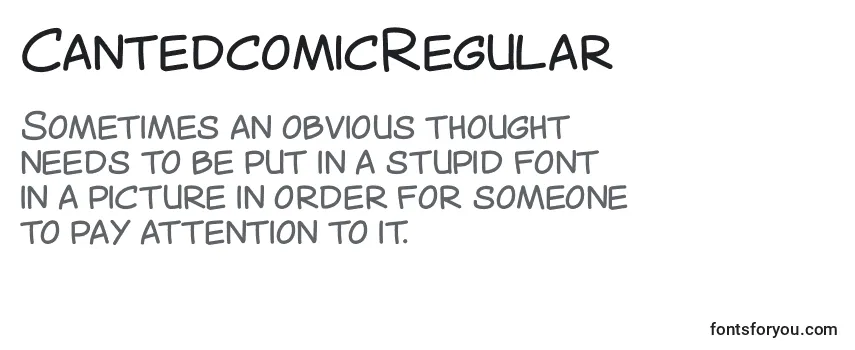 CantedcomicRegular Font
