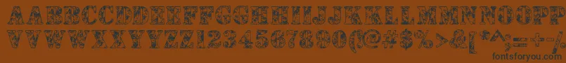 Camouflages Font – Black Fonts on Brown Background