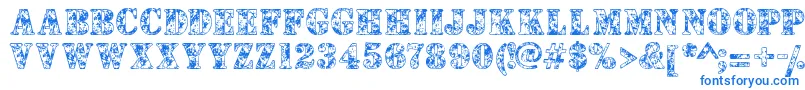 Camouflages Font – Blue Fonts