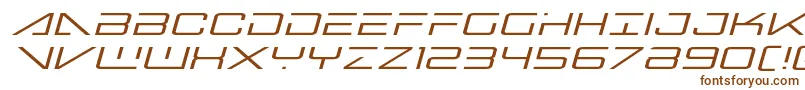 Шрифт Bansheepilotexpandital – коричневые шрифты на белом фоне
