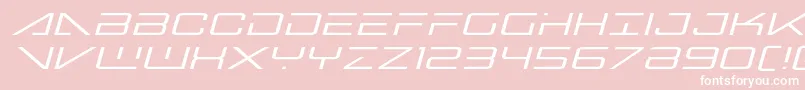 Bansheepilotexpandital Font – White Fonts on Pink Background
