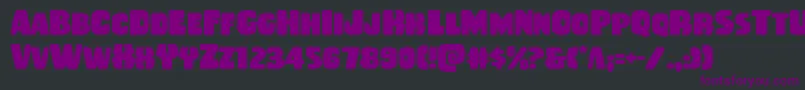 Rubberboy Font – Purple Fonts on Black Background