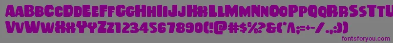 Rubberboy Font – Purple Fonts on Gray Background