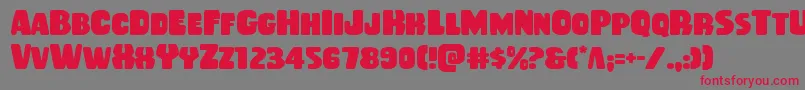 Rubberboy Font – Red Fonts on Gray Background