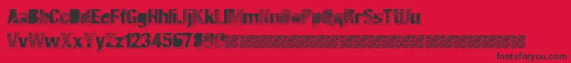 Majorblack Font – Black Fonts on Red Background