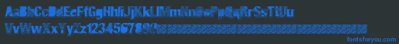 Majorblack Font – Blue Fonts on Black Background