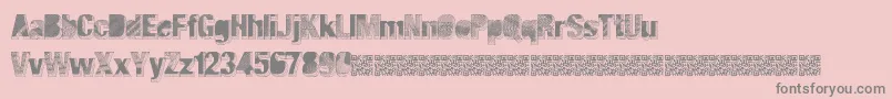 Majorblack-Schriftart – Graue Schriften auf rosa Hintergrund