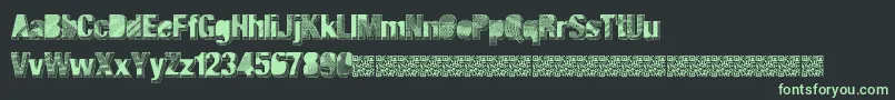 Majorblack Font – Green Fonts on Black Background