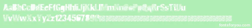 Majorblack Font – White Fonts on Green Background