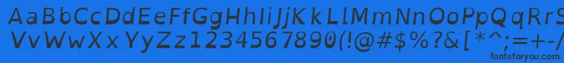OpendyslexicItalic Font – Black Fonts on Blue Background