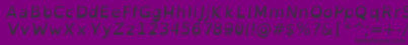 Шрифт OpendyslexicItalic – чёрные шрифты на фиолетовом фоне
