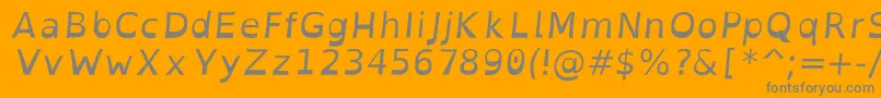 OpendyslexicItalic Font – Gray Fonts on Orange Background
