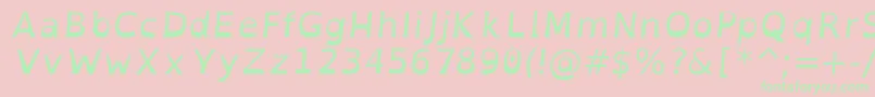 OpendyslexicItalic Font – Green Fonts on Pink Background