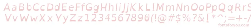 OpendyslexicItalic Font – Pink Fonts on White Background