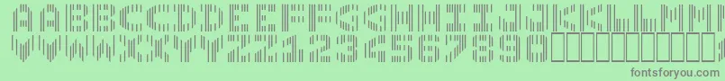 LinotypecmcSeven Font – Gray Fonts on Green Background