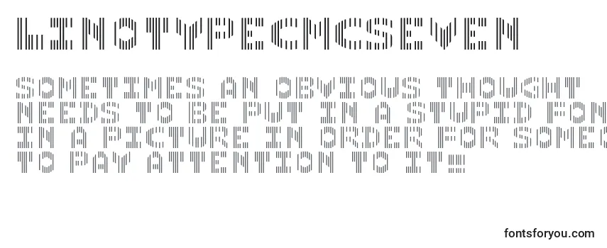 Schriftart LinotypecmcSeven