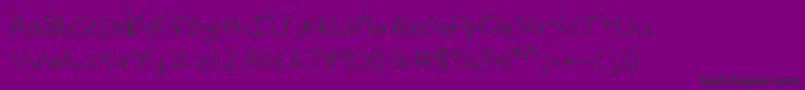 フォントHoffm – 紫の背景に黒い文字
