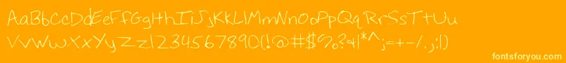 fuente Hoffm – Fuentes Amarillas Sobre Fondo Naranja