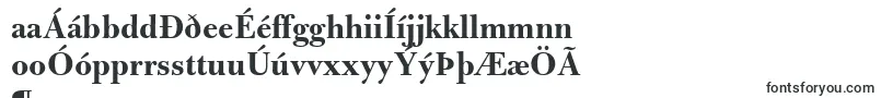 BulmerMtBold-fontti – islantilaiset fontit