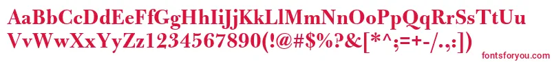 BulmerMtBold Font – Red Fonts