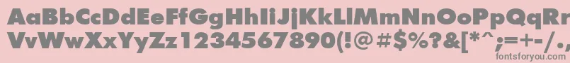 Futurisx Font – Gray Fonts on Pink Background