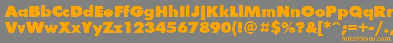 Futurisx Font – Orange Fonts on Gray Background