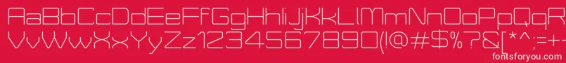 MoveXLightDemo Font – Pink Fonts on Red Background