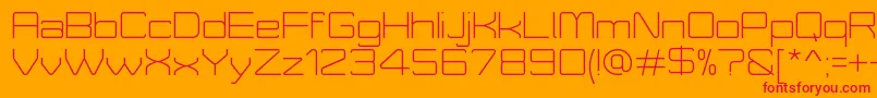 MoveXLightDemo Font – Red Fonts on Orange Background
