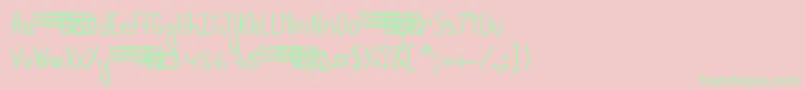 YoungLinesDemo Font – Green Fonts on Pink Background