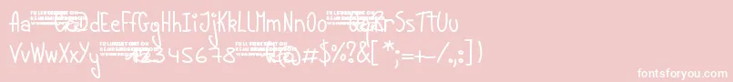 YoungLinesDemo Font – White Fonts on Pink Background