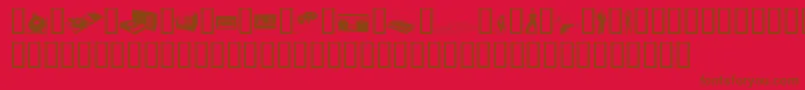 Fenotype Font – Brown Fonts on Red Background