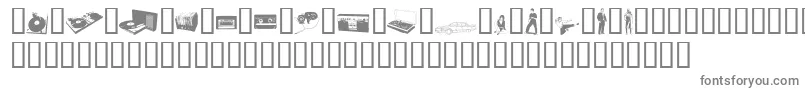 Fenotype-fontti – harmaat kirjasimet valkoisella taustalla