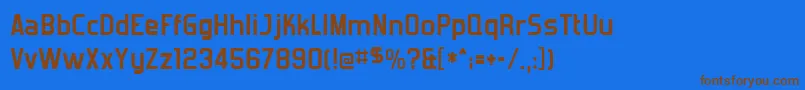 Forgottb Font – Brown Fonts on Blue Background