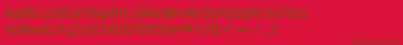 Шрифт Forgottb – коричневые шрифты на красном фоне