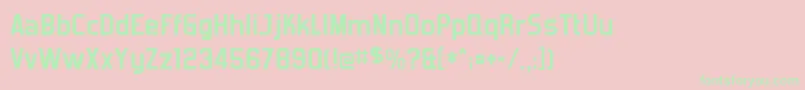 Forgottb Font – Green Fonts on Pink Background