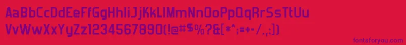 Шрифт Forgottb – фиолетовые шрифты на красном фоне