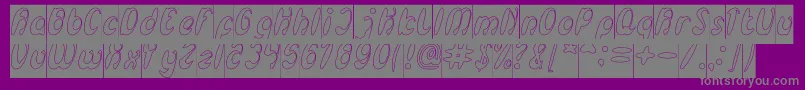 Weitere Informationen zur EnjoyTheTimeHollowInverse-Schriftart EnjoyTheTimeHollowInverse-Schriftart – Graue Schriften auf violettem Hintergrund