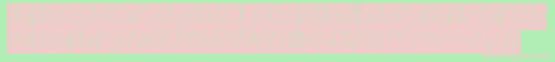 EnjoyTheTimeHollowInverse Font – Pink Fonts on Green Background