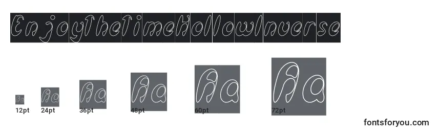 EnjoyTheTimeHollowInverse Font Sizes