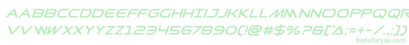 Prometheansuperital Font – Green Fonts on White Background