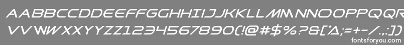 Prometheansuperital Font – White Fonts on Gray Background