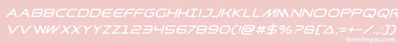Prometheansuperital Font – White Fonts on Pink Background