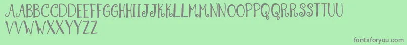 SummerSwirlDemo Font – Gray Fonts on Green Background